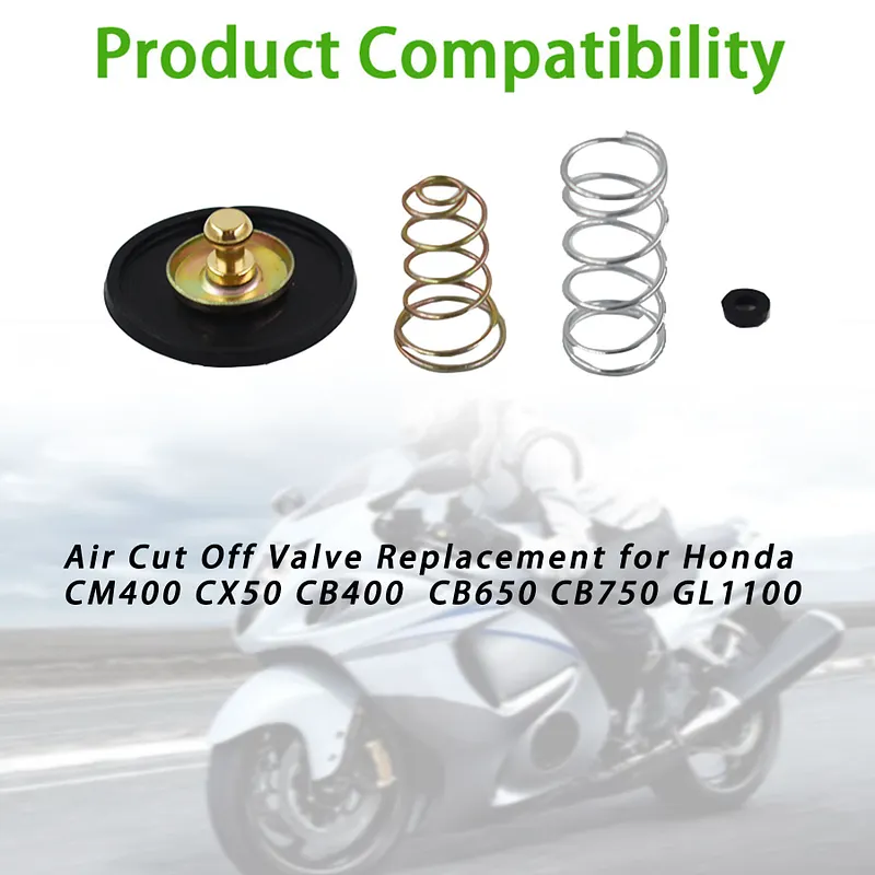 thumbnail interactive-video image 1 of Set Of 4 Air Cut Off Valves For Honda CB650 CB750 CB900 GL1100 – Replaces 16048-413-004 1 of 6