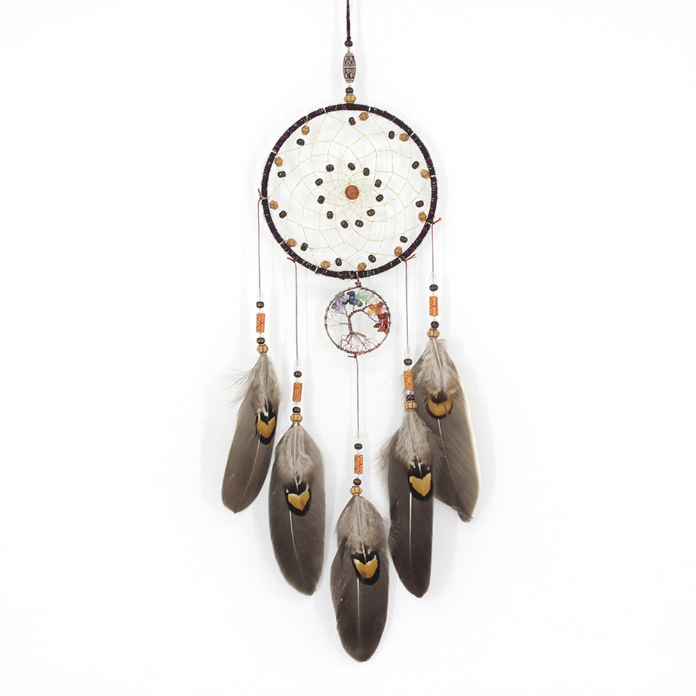 

Dream Catcher Net Tree of Life Feather Manual Pendant Home Wall Car Decor, 501 Original