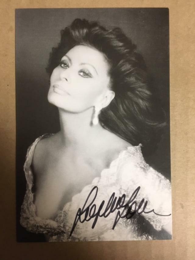 Sophia Loren Signed 4x6 Stunning Photo Poster painting with COA