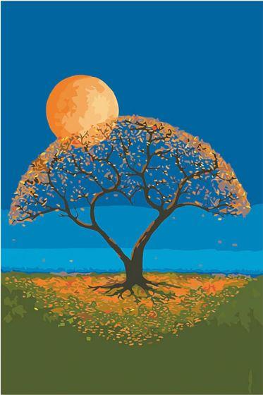 

Moon Tree – Paint By Numbers - 40*50CM, 501 Original