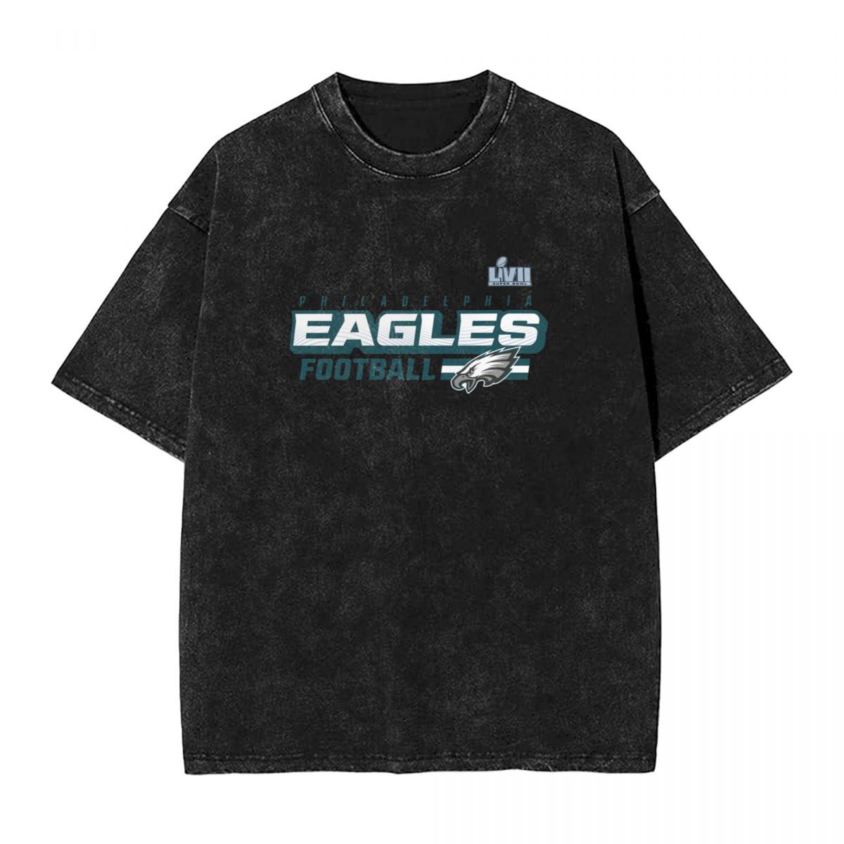Philadelphia Eagles Super Bowl LVII Star Trail Printed Vintage Men's Oversized T-Shirt