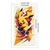 Lightning Pikachu-11CT Stamped Cross Stitch 35*60cm/13.78*23.62in(Big Size)