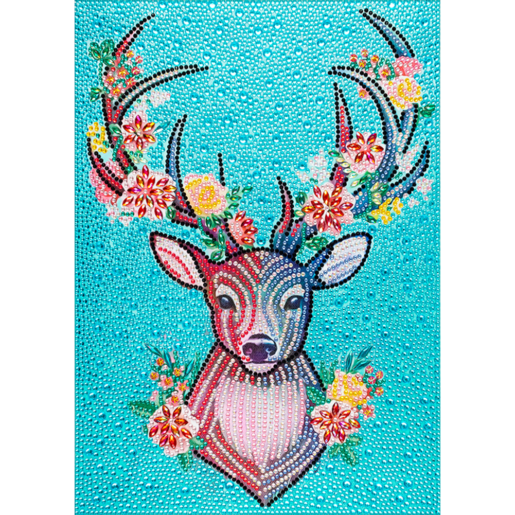 

Cute Elk - Crystal Special Shaped Diamond Painting - 30*40CM, 501 Original