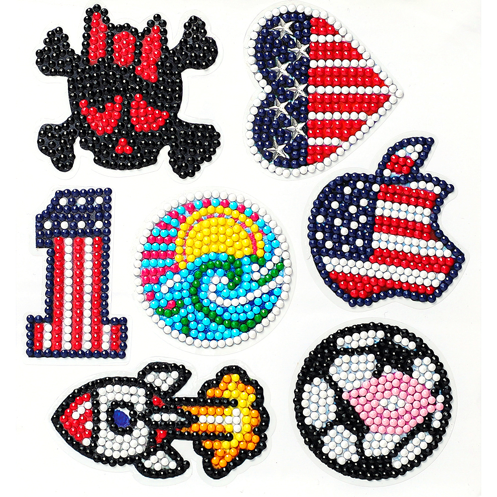

7pcs Apple Soccer Wall-5D DIY Craft Sticker, 501 Original