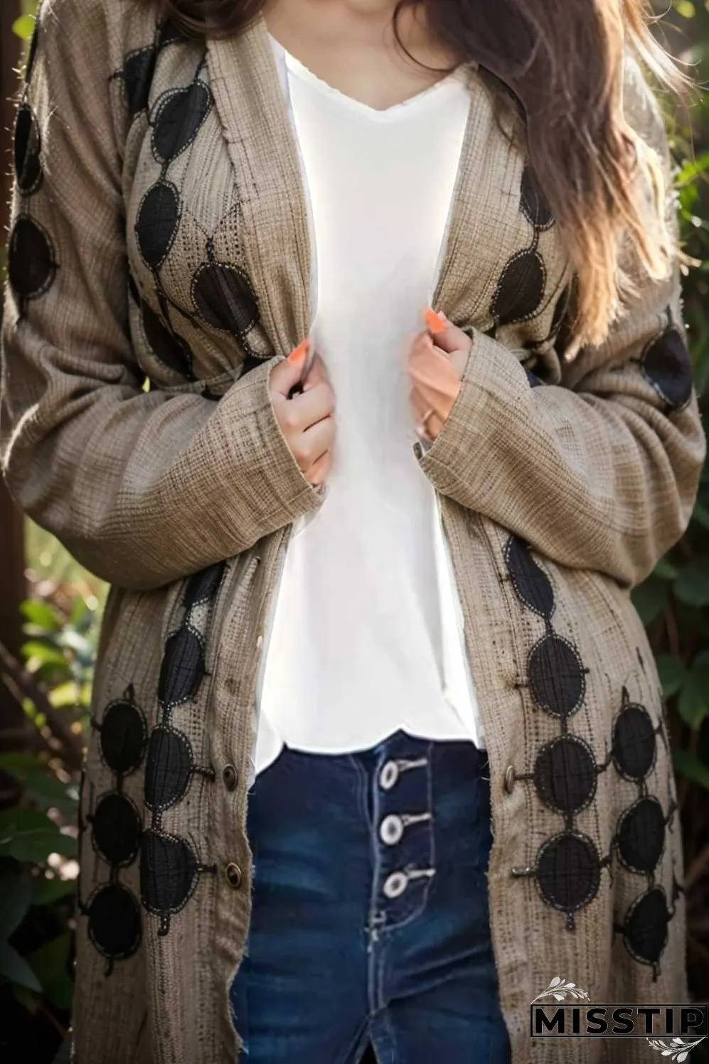 cozy cable knit button front long sleeve cardigan