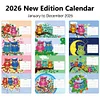 2026 Calendar Diamond Painting Kit DIY Diamond Art Desk Calendar for Home Office