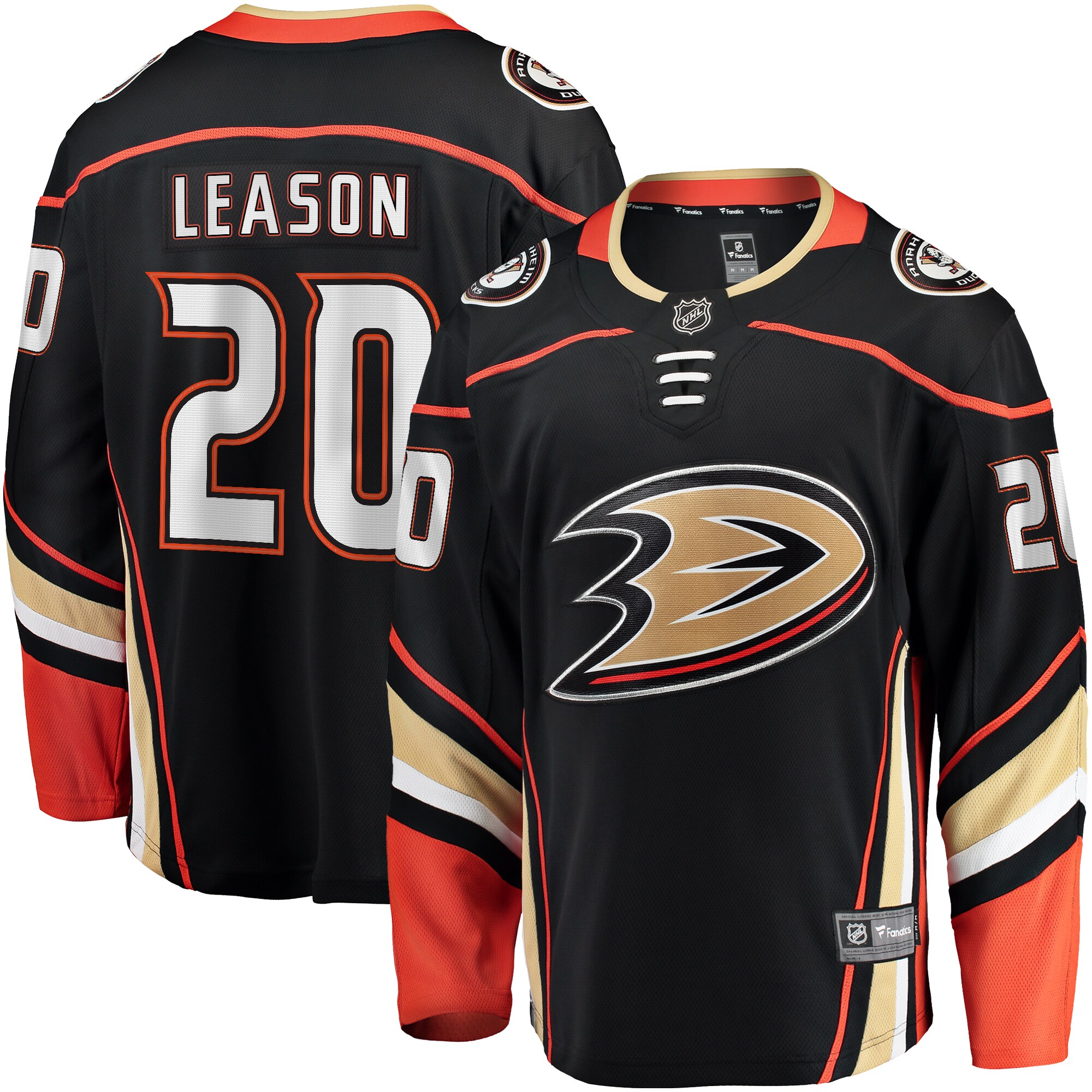 Brett Leason Anaheim Ducks Fanatics Home Premier Breakaway  Jersey – Black mysite