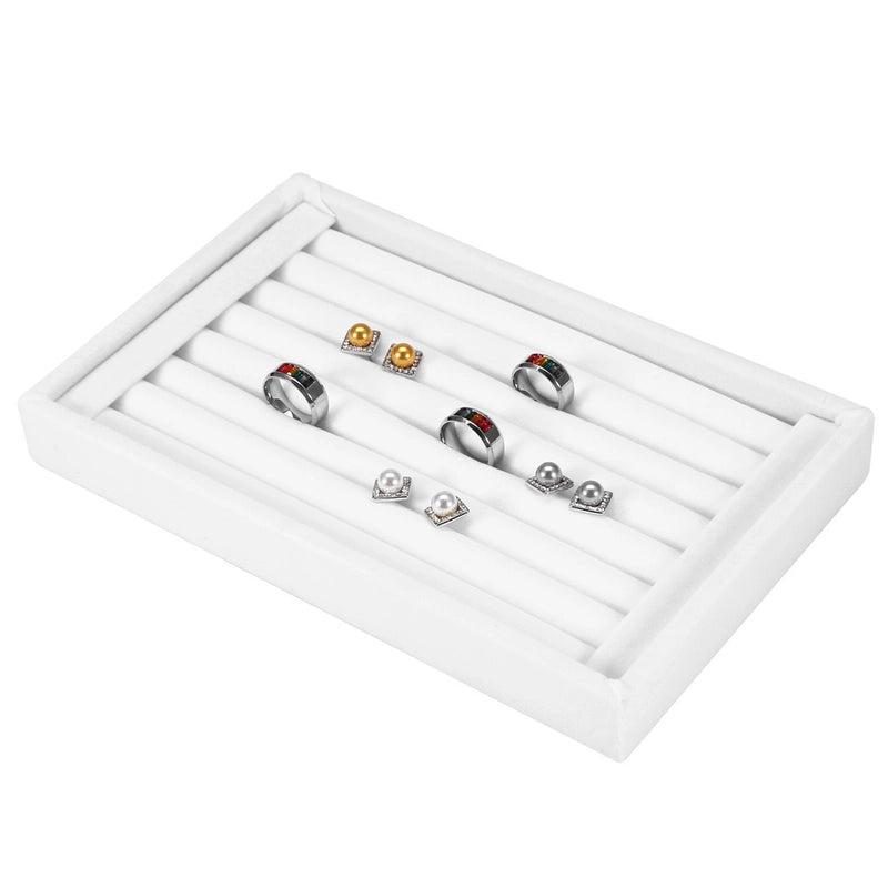 1 Piece Composite Material Flannel Minimalist Classic Style Solid Color Jewelry Boxes