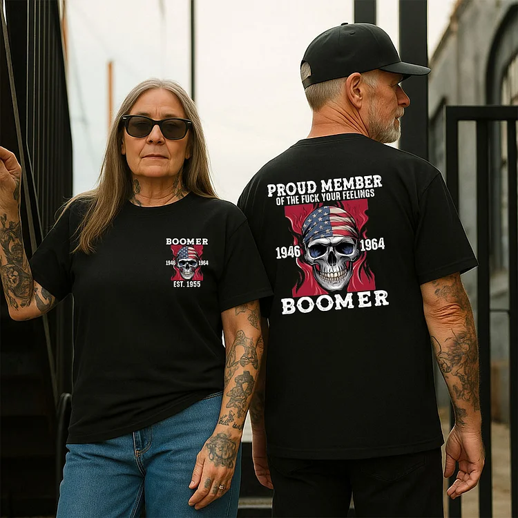 Boomer Customize T-shirt 100% Cotton, Proud Member Of The Fuck You Feelings Sweatshirt, Custom Year Of Birth Hoodie