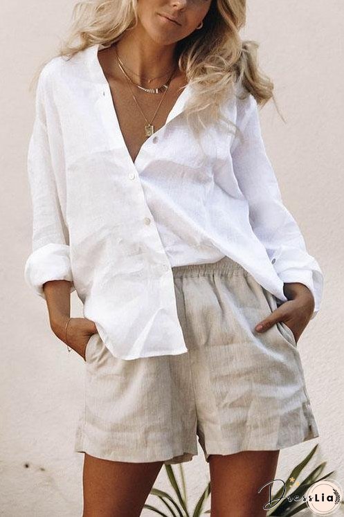 Solid Pockets Shorts