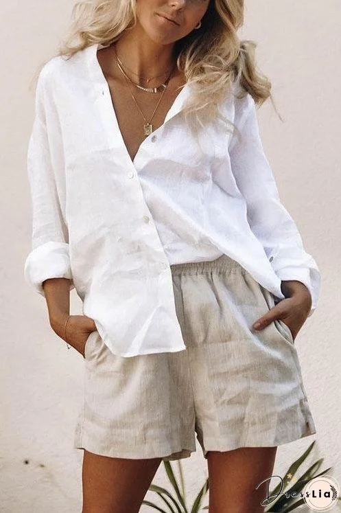 Solid Pockets Shorts