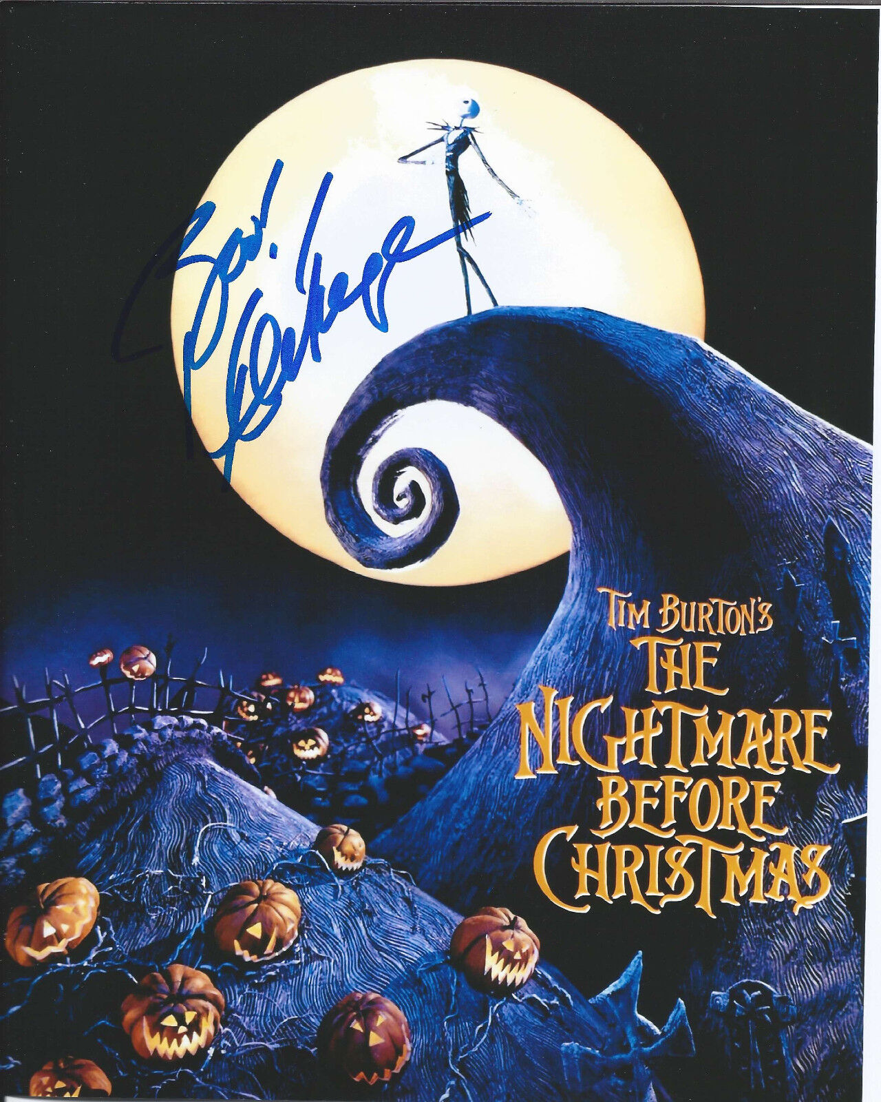 KEN PAGE HAND SIGNED NIGHTMARE BEFORE CHRISTMAS OOGIE BOOGIE 8X10 Photo Poster painting w/COA