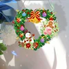 DIY Special Shaped Diamond Painting Wall Decor Wreath Hanging Kit(Love Snowman Cookie Man)