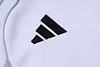 Joyfball 2025/2026 Real Madrid Long Zipped Jacket White Grey Football Jersey 1:1 Thai Quality 
