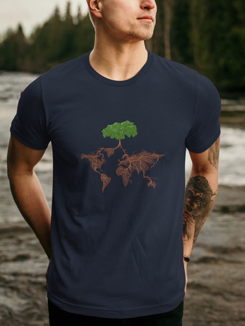 Creative Pattern Printed Men's T-Shirt