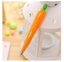 Magnetic 1 Pcs Fruit Stationery Creative Ballpoint Pen Office School Supplies Gift Vegetable Novelty Funny Cute Kawaii Carrot
