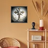 Croix-Plein diamant rond peinture-30 * 30cm