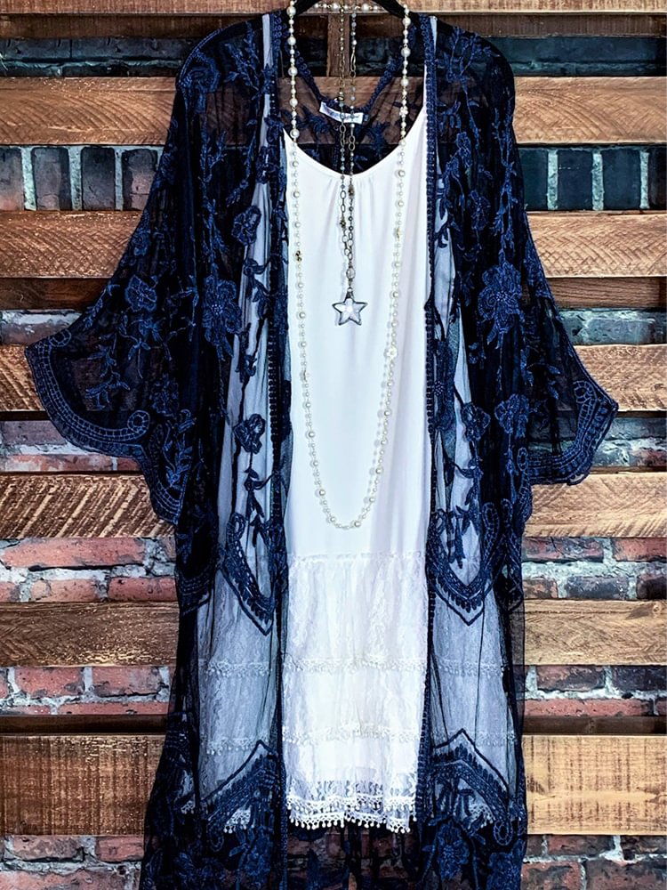 Women Oversized Casual Printed Kimono P176834991