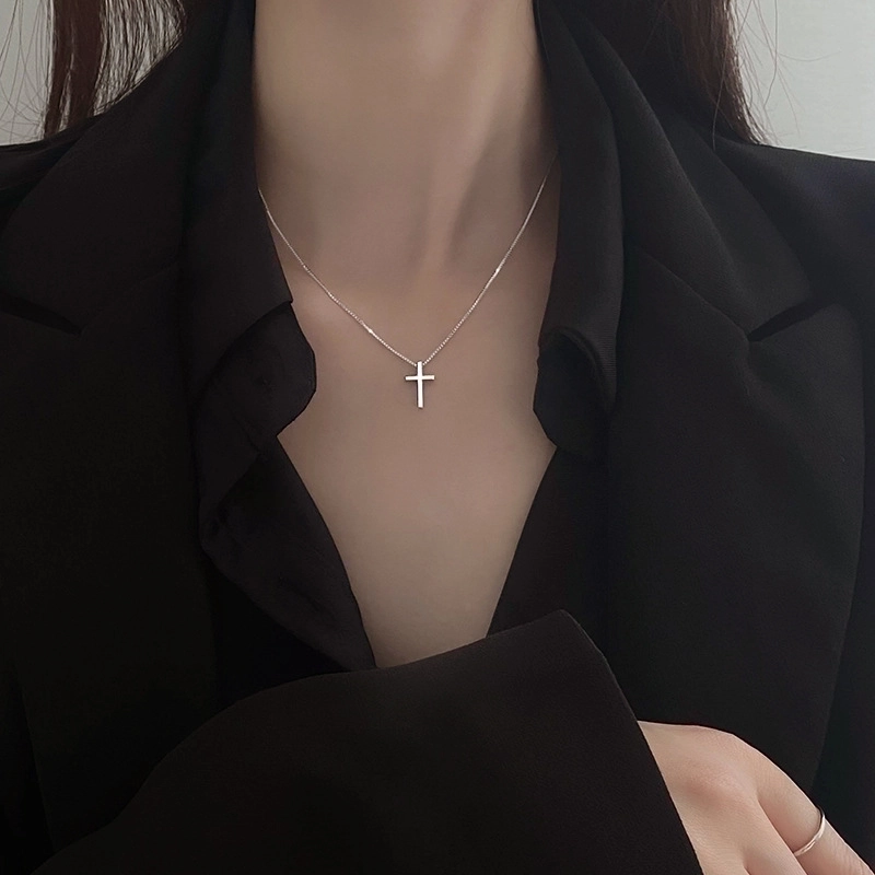 Fashion Minimalist Cross Copper Plating Necklace