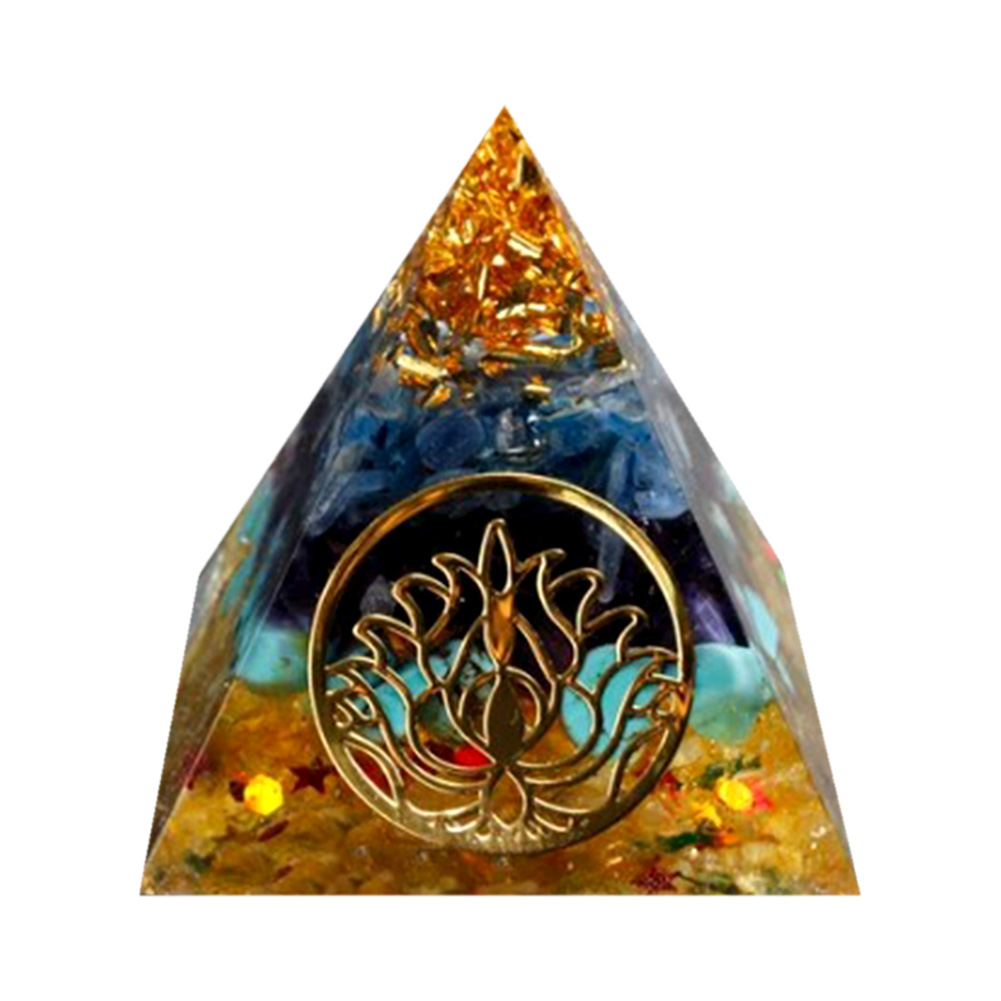 

5cm Natural Orgonite Pyramid Chakra, 501 Original