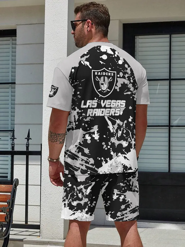 Las Vegas Raiders Limited Edition Top And Shorts Two-Piece Suits