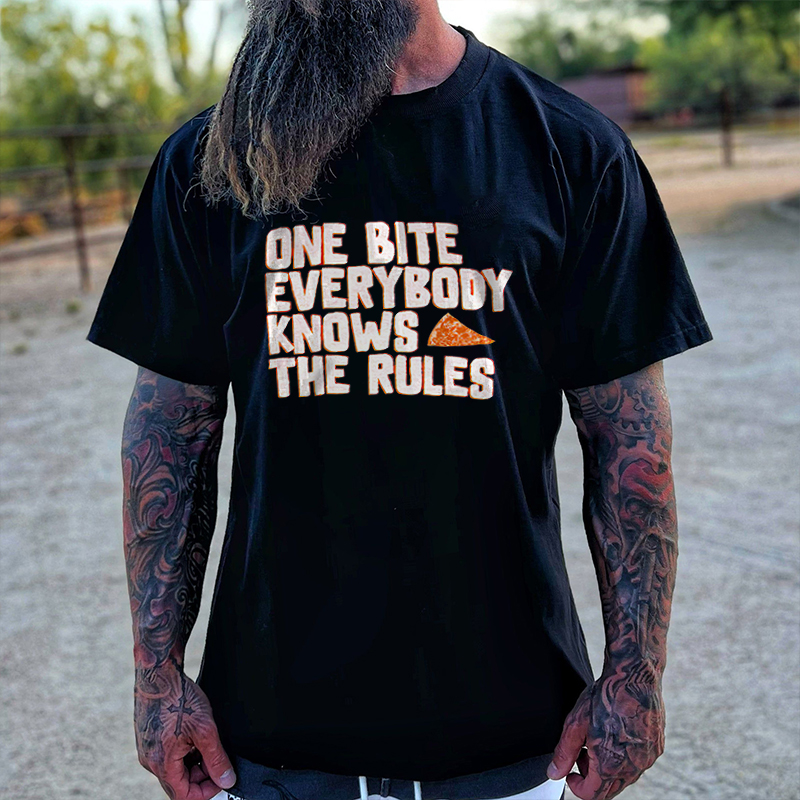 One Bite Everybody Knows The Rules T-shirt - Livereid