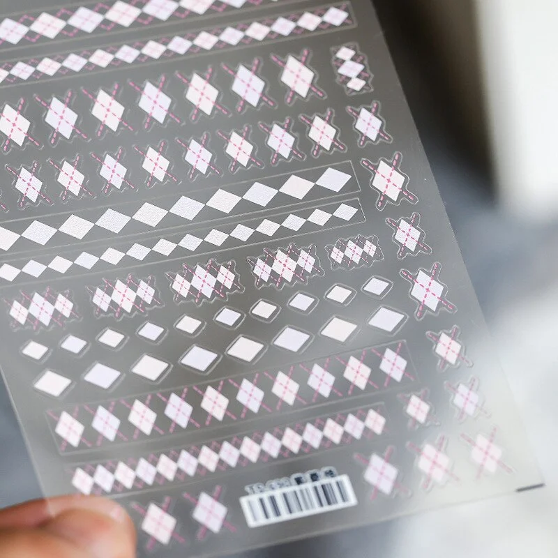 Churchf hop Style Grimace Black Style Stickers for Nails Butterfly Cartoon Animal Foil for Nails Sticker Art Decorations-Nail Inspo