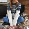 Gioiacombo&trade; Nuovo maglione jacquard ispessito da donna autunno e inverno