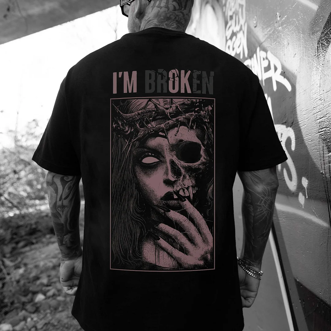 I'm Broken Printed Men's T-shirt  -  