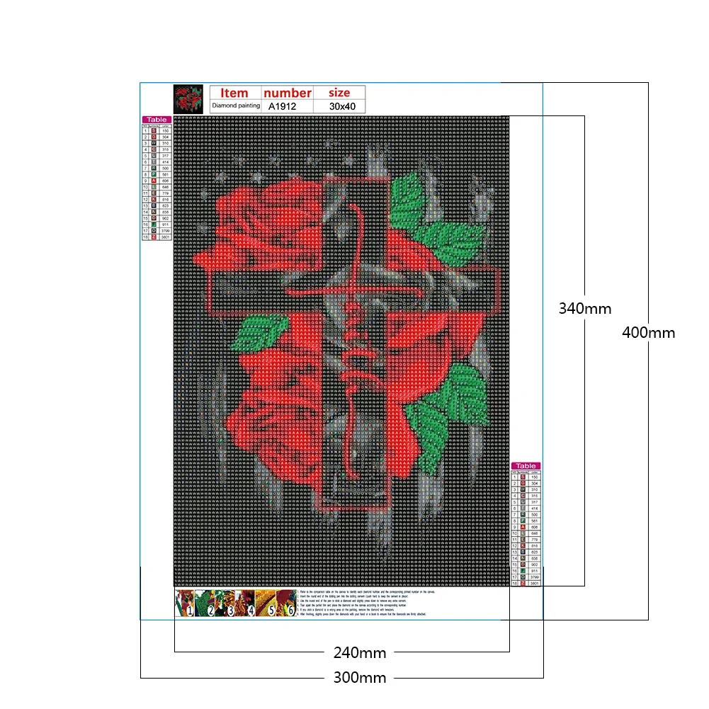 Full Round Diamond Painting 30*40cm - Cross