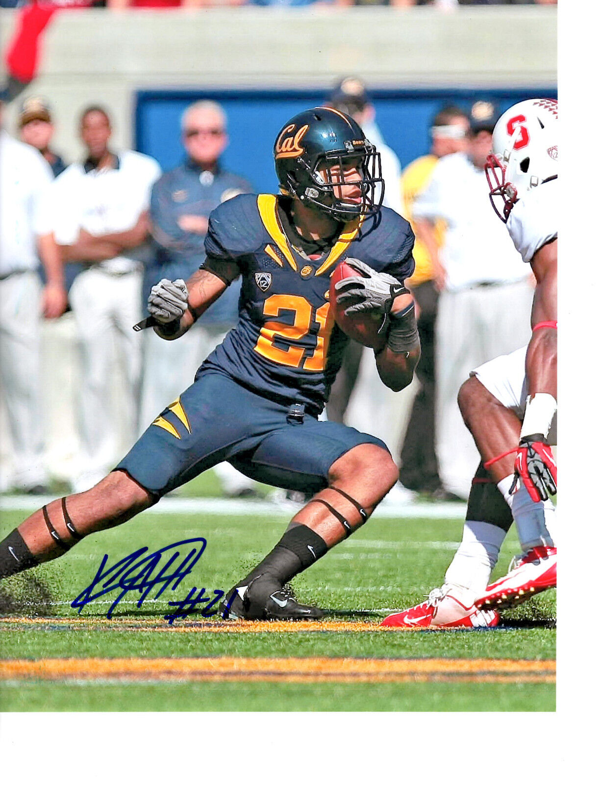Keenan Allen California Bears hand signed autographed football Photo Poster painting CHARGERS