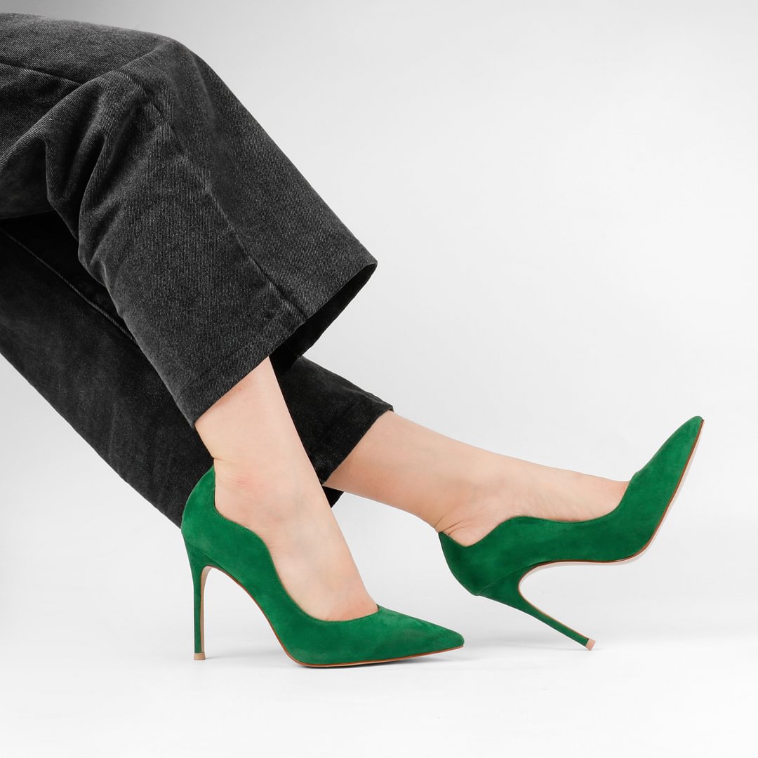 100mm Women's Party Wedding Classic Pumps Fashion Edge Design High Heels Stilettos-MERUMOTE