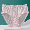 Lace underwear men's satin ice silk seamless briefs