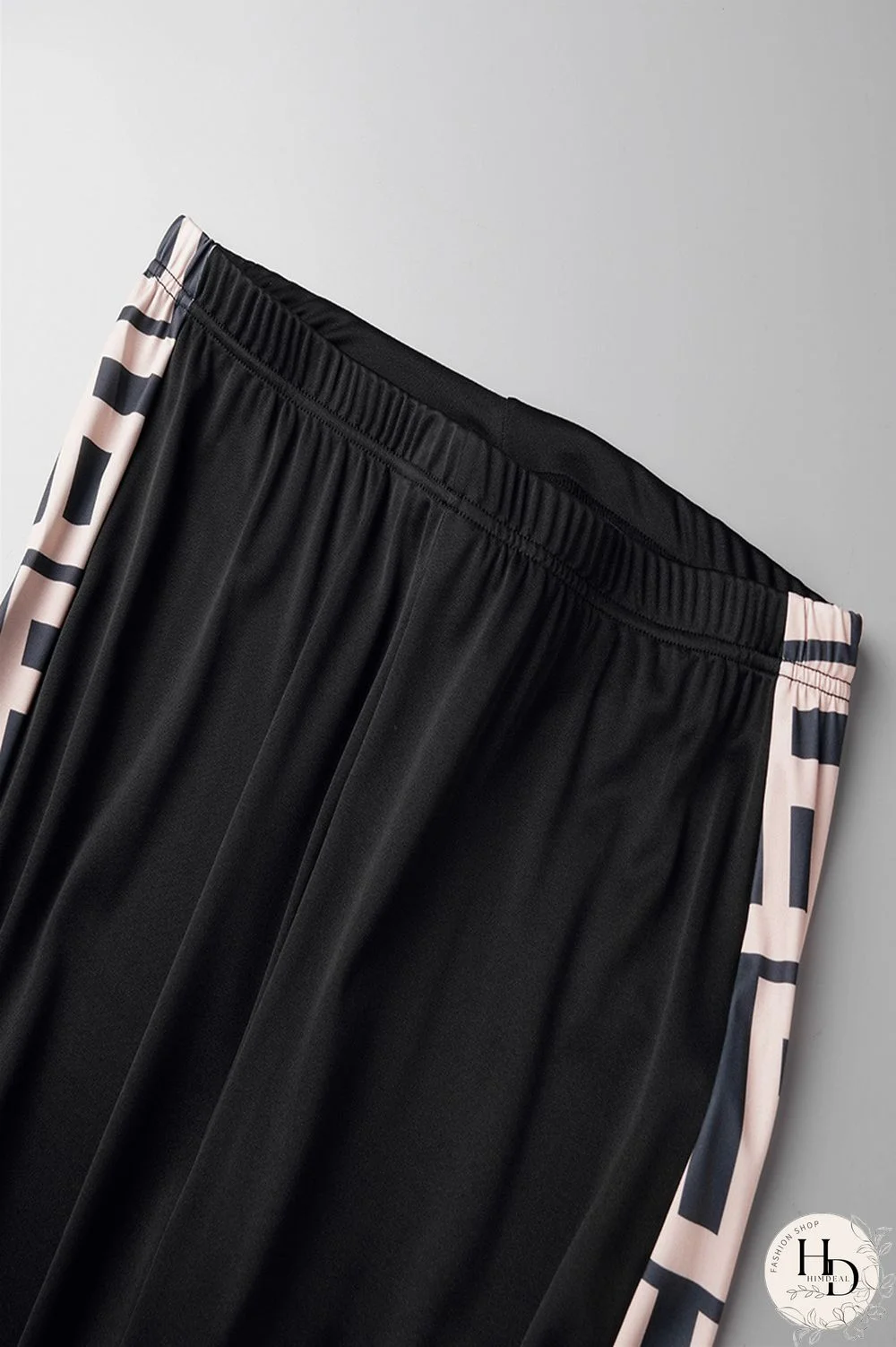 Burgundy Sexy Casual Print Patchwork Contrast O Neck Long Sleeve Two Pieces