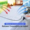 Couvertures magn&eacute;tiques contre le gel et la neige pour pare-brise de voiture