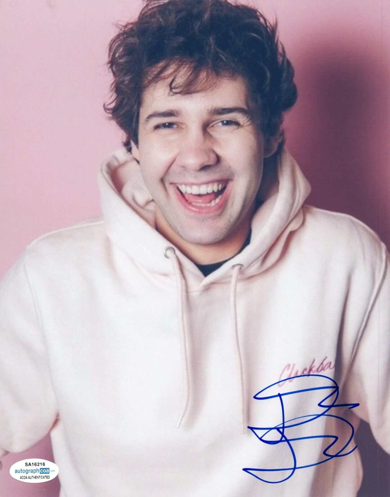 David Dobrik Signed Autographed 8x10 Photo Poster painting YouTube Star ACOA COA