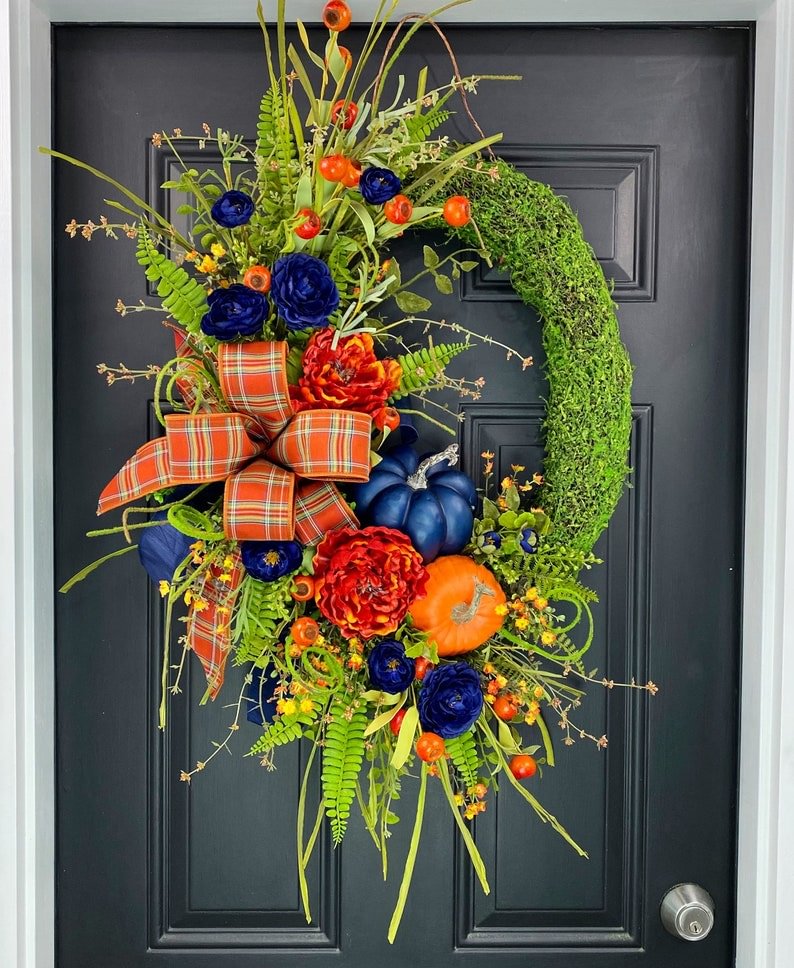🔥Fall Hot Sale 49% Off🔥Extra Large Fall Pumpkins Wreaths for Front Door