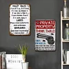 2PCS Warning - Metal Tin Signs(8*12Inch/12*16Inch)