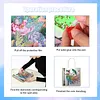 Jupe color&eacute;e pour dame, sac tote DIY &agrave; peinture en diamant pour femmes adultes, kit de peinture en diamants, sac &agrave; main pour le shopping occasionnel, voyage, cadeau &agrave; usage quotidien