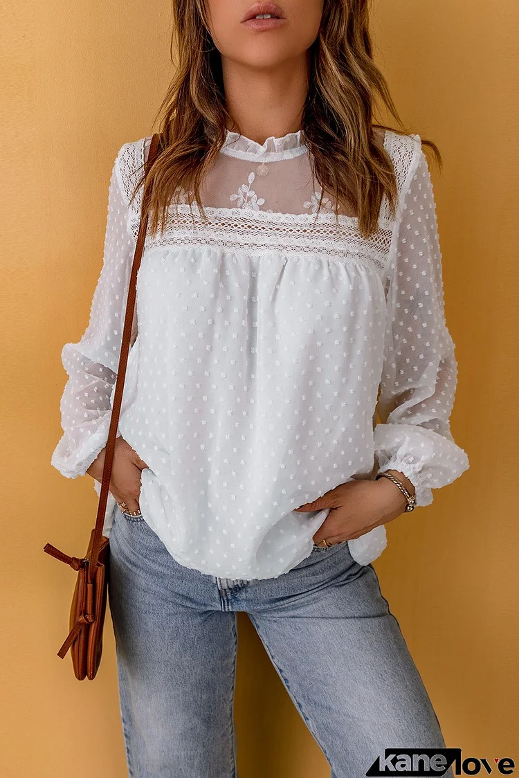 Chic White Puff Sleeve Blouse