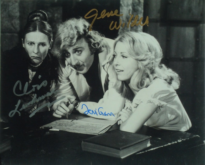 YOUNG FRANKENSTEIN CAST Signed Photo Poster painting X3 Gene Wilder, Teri Garr, Cloris Leachman wcoa