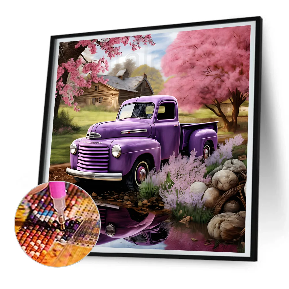 Diamond Painting - Full Round Drill - Car(Canvas|30*30cm)