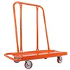 [US Local Warehouse] Heavy Duty Drywall Sheet Cart Panel Dolly Wooden Board Trolley Flatbed Handcart