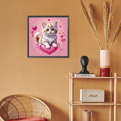 Valentine Love Owl 30*30cm(canvas) full round drill diamond painting