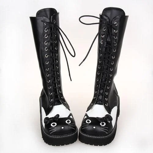 Kawaii Kitty Lolita High Boots SP1710753