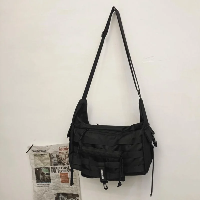 Harajuku Techwear Canvas Bag Gothic Crossbody Bags For Women Handbag Purses And Handbags Bolsas Feminina Shoulder Bag Female