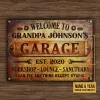 Nom personnalis&eacute;&nbsp;: garage rustique m&eacute;canique automobile sauf stupide - Panneaux en &eacute;tain m&eacute;tallique