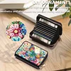 2pcs Butterfly Pattern Diamond Painting Fashion Card Holder Compact Coin Purse