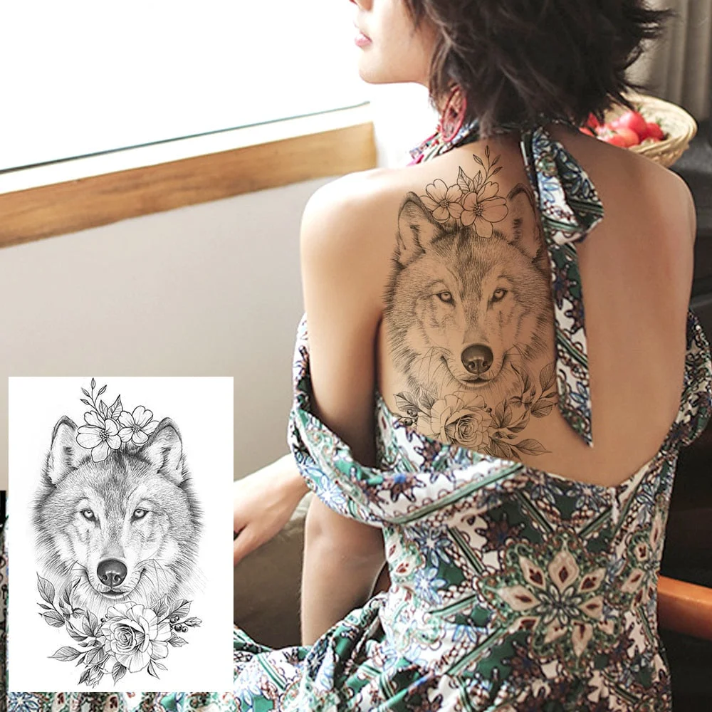 Realistic Sexy Peony Tattoos Temporary Women Adult Flower Arm Tattoos Sticker Waterproof Fake Floral Bloosom Body Leg Art Tatoos 530-1