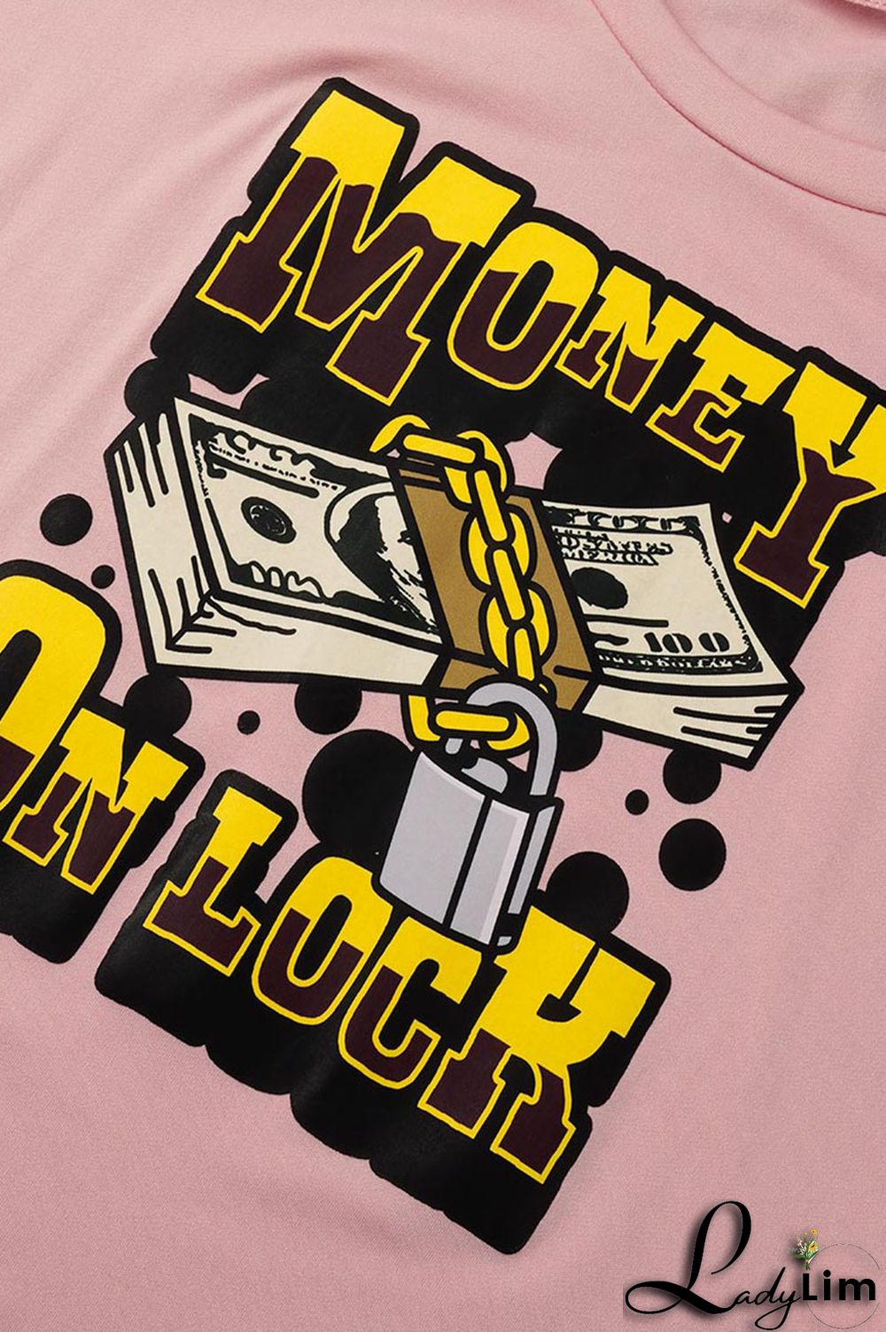 Black Casual Print Patchwork Slit O Neck Short Sleeve Two Pieces